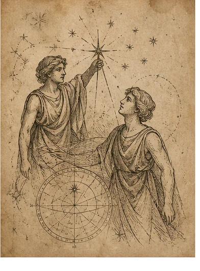 Castor și Pollux, gemenii mitologici, sub constelații: simbol pentru primele conjuncții cu Uranus în Gemeni în mai 2026